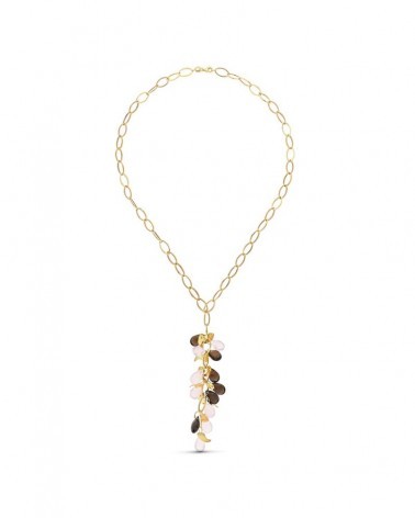 Gargantilla oro 18k amarillo con piedras de color