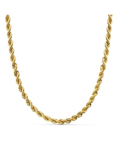 Cadena oro 18k cordón salomónico amarillo 50cm