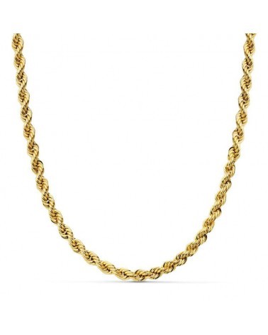 Cadena oro 18k cordón salomónico ligero 60 cm