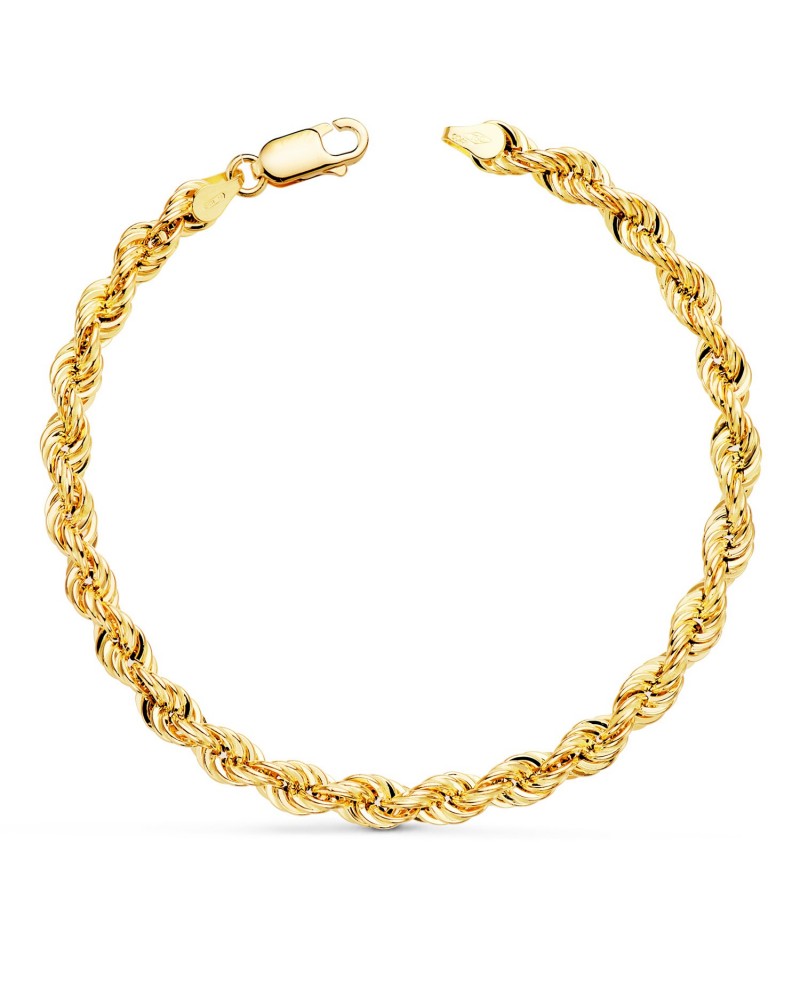 Pulsera oro 18k cordón salomónico 5,5mm