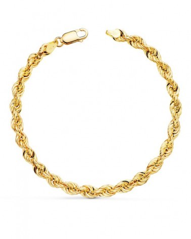 Pulsera oro 18k cordón salomónico 5,5mm