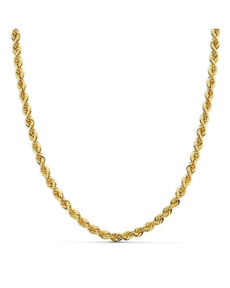 Cadena oro 18k cordón salomónico 45 cm