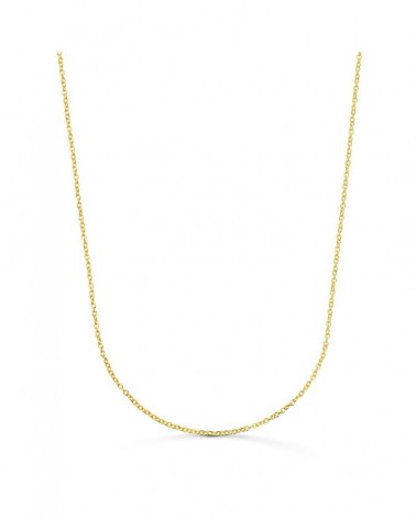 Cadena oro 18k amarillo forzada maciza 50cm
