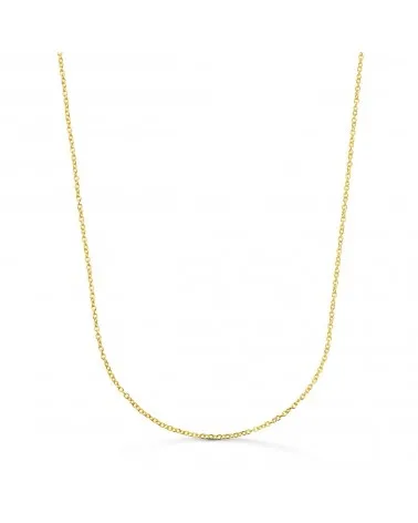 Cadena oro 18k amarillo forzada 1,2 mm 50cm