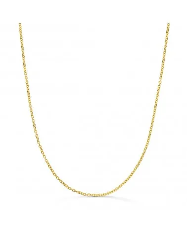 Cadena oro 18k maciza rolo 1,5mm 45cm