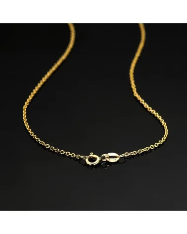 Cadena oro 18k maciza rolo 1,5mm 45cm