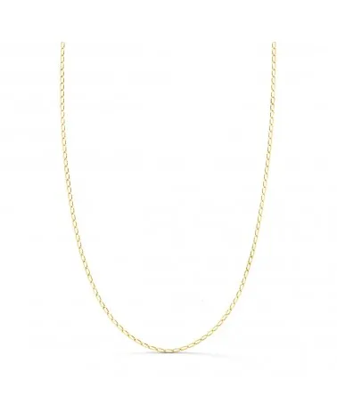 Cadena oro 18k tipo Bilbao 1 mm 50cm