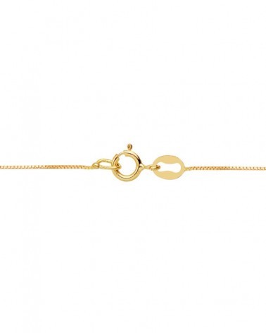 Gargantilla oro 18k bicolor estrella 42cm