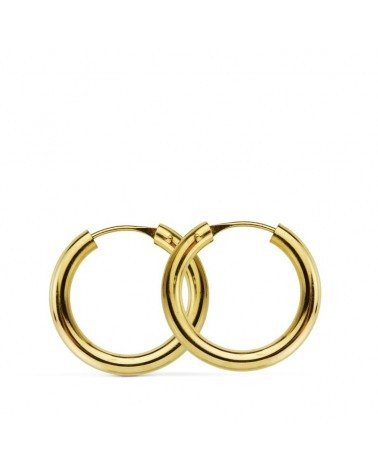 Aros oro amarillo 18k lisos 18mm peso aproximado 1,1 gramos