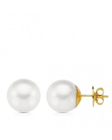 Pendientes oro 18k perlas australianas 12,5mm