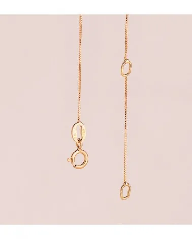 Collar oro 18k esmeralda ovalada 7x5 mm