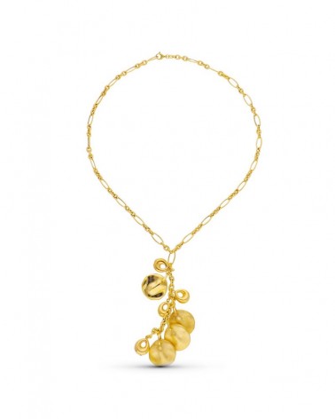 Gargantilla oro 18k amarillo colgante geométrico 20,2g