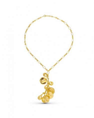 Gargantilla oro 18k amarillo colgante geométrico 20,2g