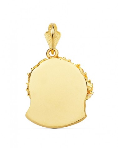 Colgante oro 18k cabeza Cristo de Murillo 25x24mm