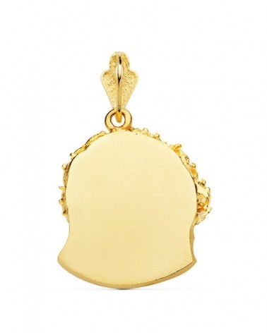 Colgante oro 18k cabeza Cristo de Murillo 25x24mm