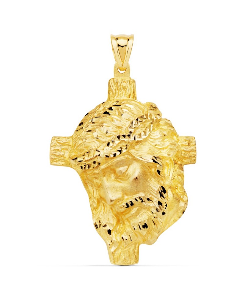 Colgante Cristo oro 18k fundido 48x38 mm