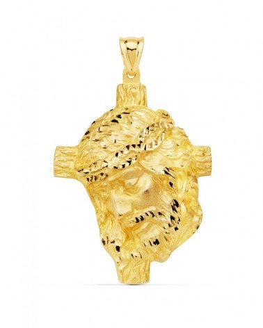 Colgante Cristo oro 18k fundido 48x38 mm