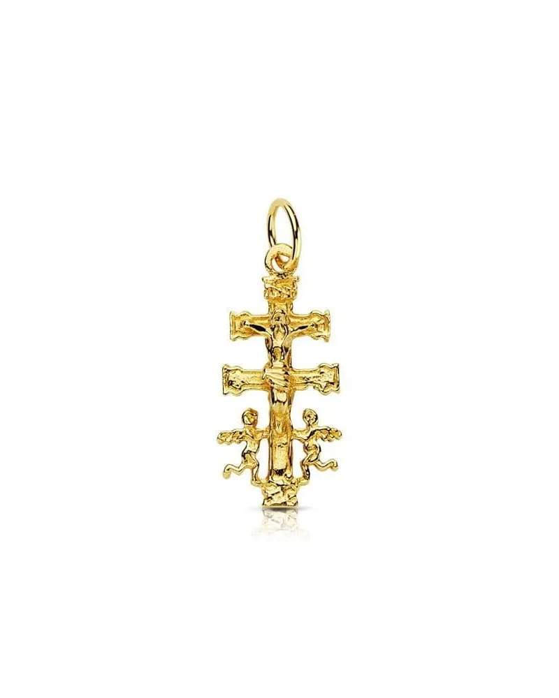 Cruz Caravaca oro 18k amarillo 24x11 mm