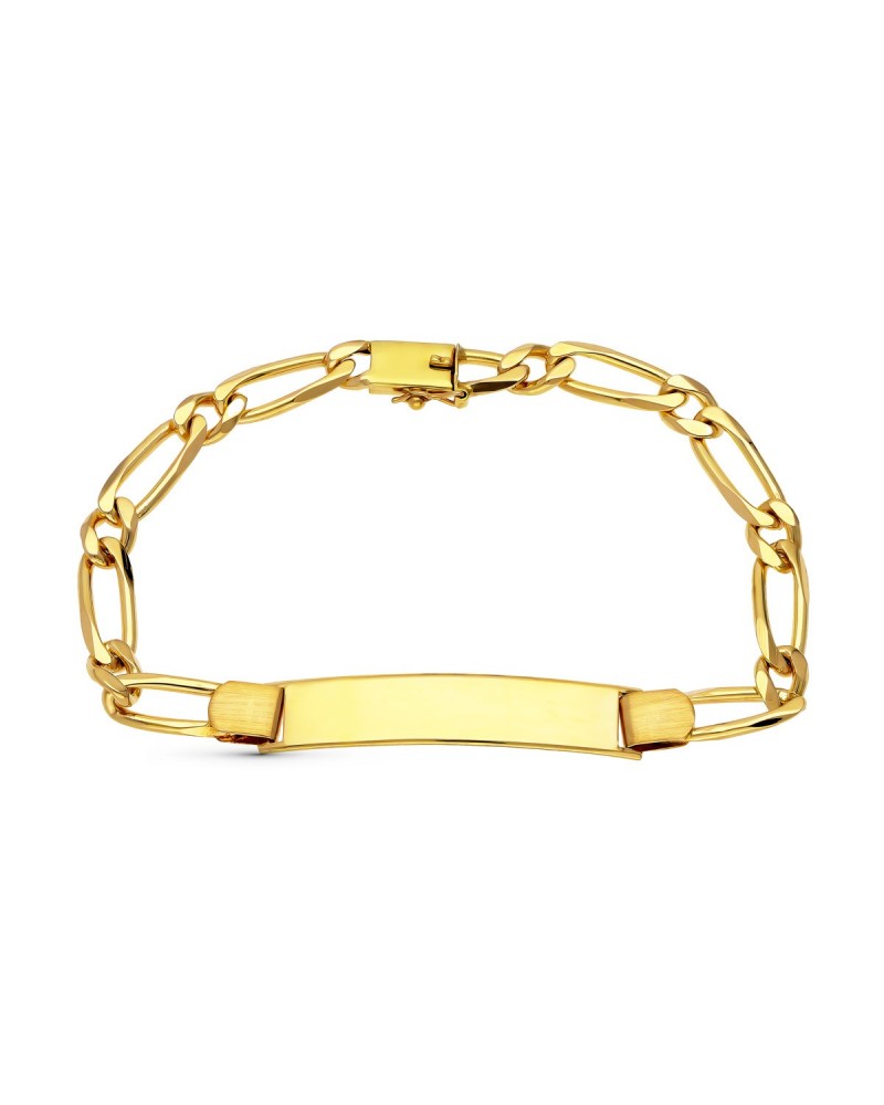 Esclava oro 18k amarillo cadena figaro 16,0 gramos