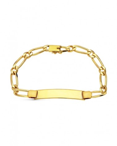 Esclava oro 18k amarillo cadena figaro 16,0 gramos