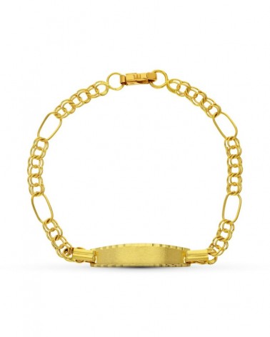 Pulsera esclava oro 18k amarillo cadena húngara 17,5 cm