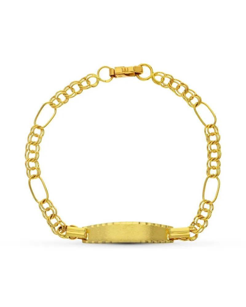 Pulsera esclava oro 18k amarillo cadena húngara 17,5 cm