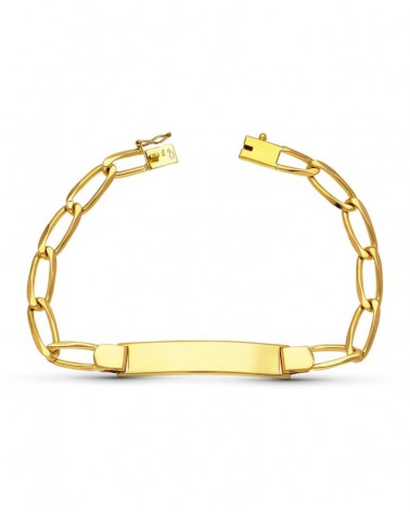 Pulsera esclava oro 18k cadena maciza 19,5g