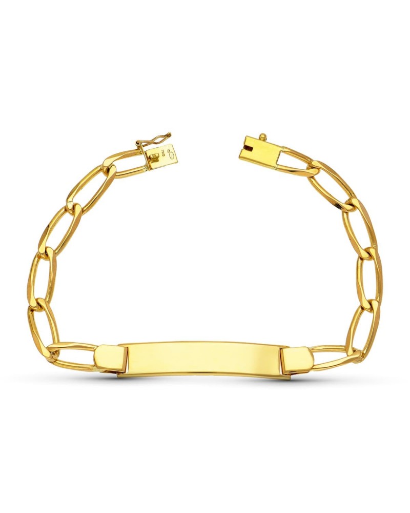 Pulsera esclava oro 18k cadena maciza 19,5g