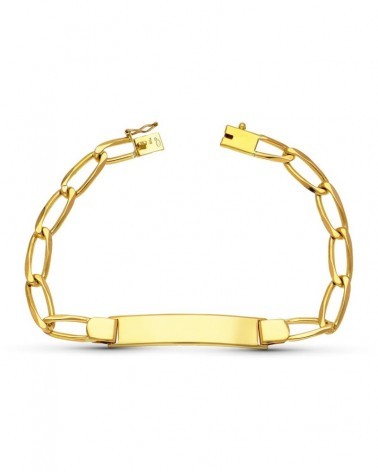 Pulsera esclava oro 18k cadena maciza 19,5g