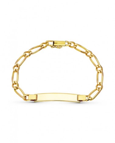 Pulsera esclava oro 18k maciza 20cm