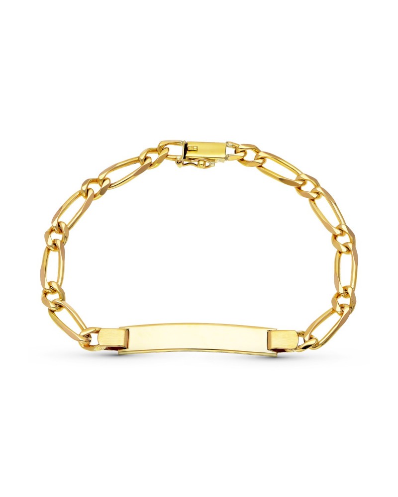 Pulsera esclava oro 18k maciza 20cm