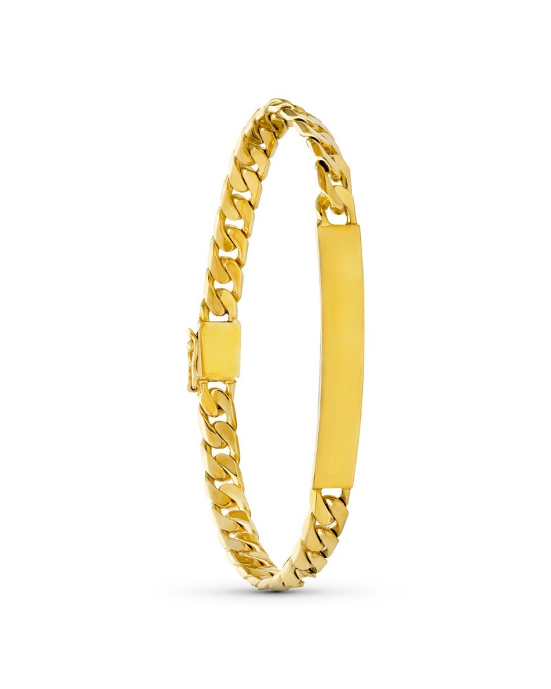 Esclava oro 18k barbada maciza hombre 27,5 gramos