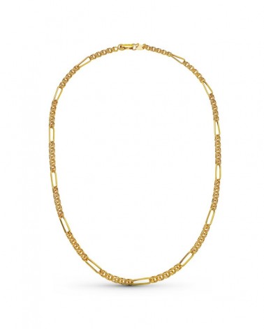 Cadena oro 18k húngara hueca amarillo 50 cm