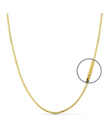 Cadena oro 18k amarillo plana 1 mm 40cm