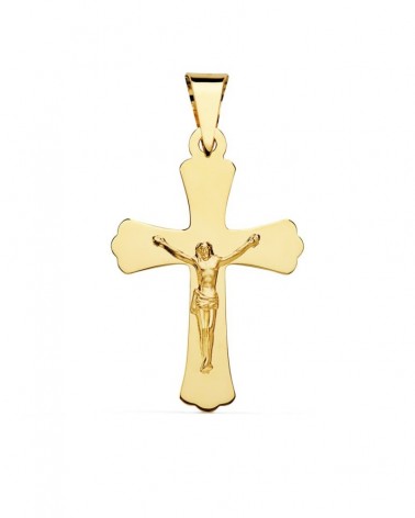 Cruz oro 18k amarillo con Cristo 34x22mm