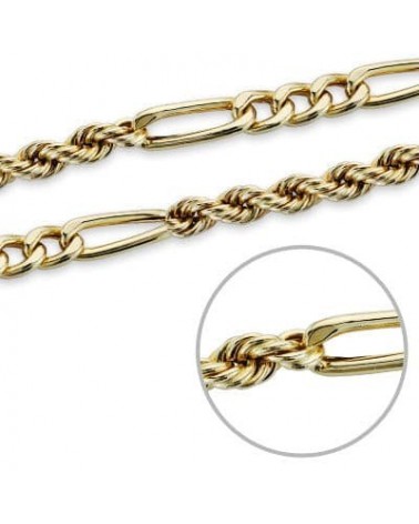 Cordón oro 18k amarillo estilo Cartier 50cm 3mm