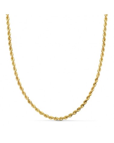 Cadena oro 18k cordón salomónico 45cm
