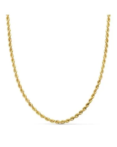 Cadena oro 18k cordón salomónico 2,7 mm 45cm