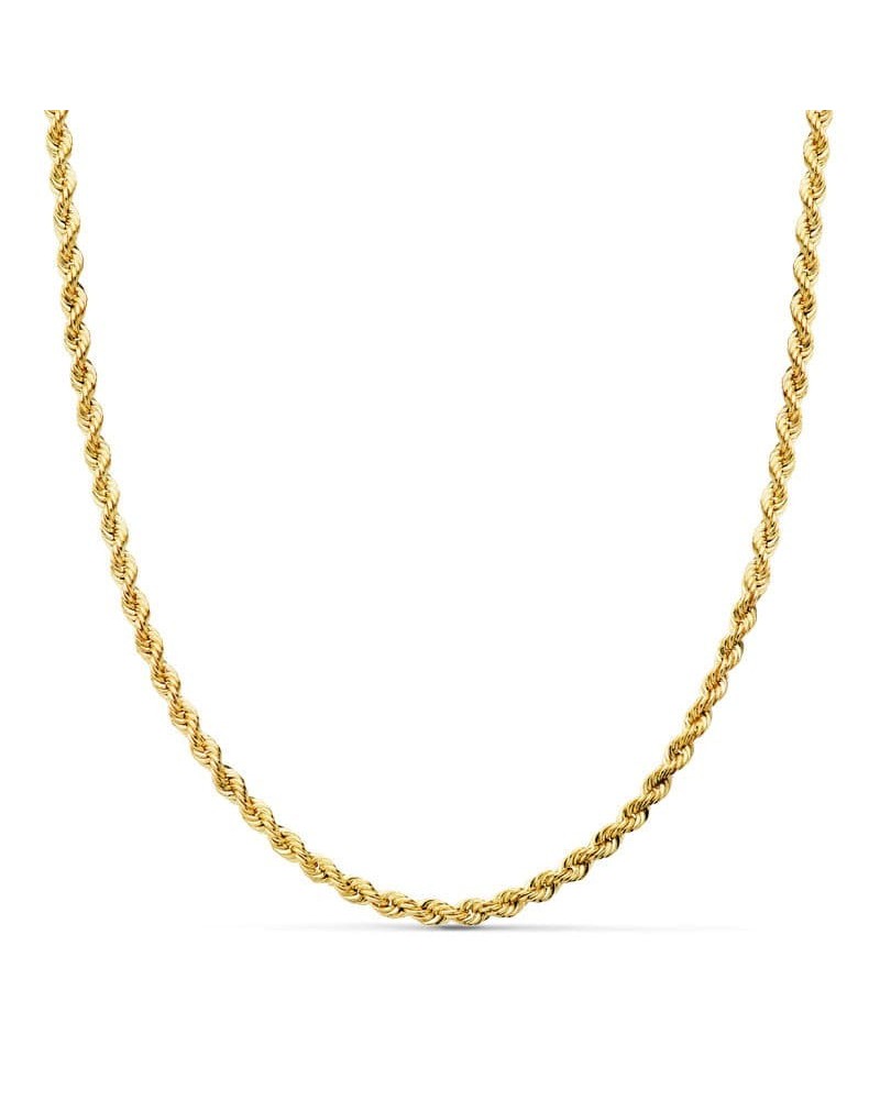 Cadena oro 18k cordón salomónico ligero 60cm