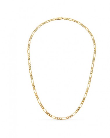 Cadena oro 18k amarillo estilo Cartier hueca 50cm