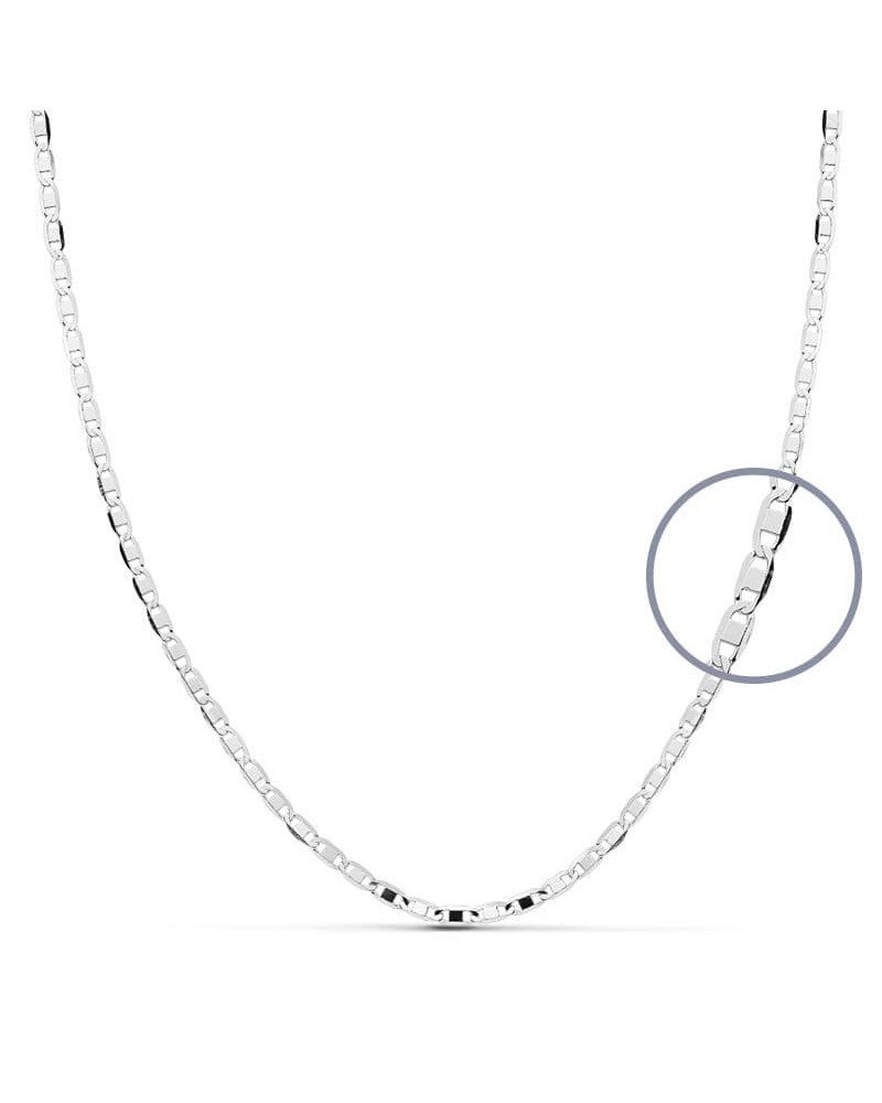 Cadena oro 18k blanco maciza 45cm 1,8mm