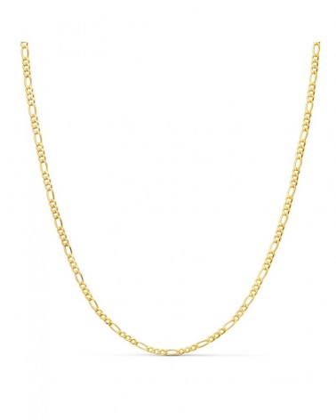 Cadena oro 18k estilo cartier hueca 60cm