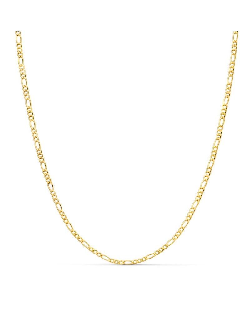 Cadena oro 18k estilo cartier hueca 60cm