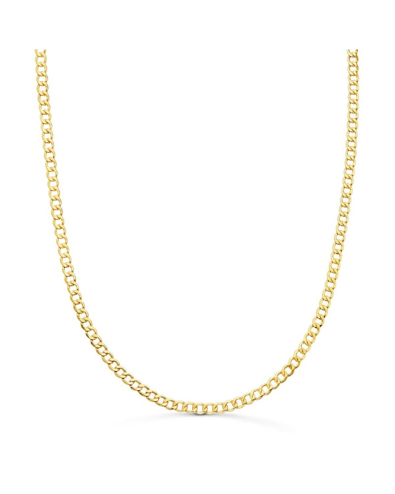 Cadena oro 18k barbada hueca 60cm