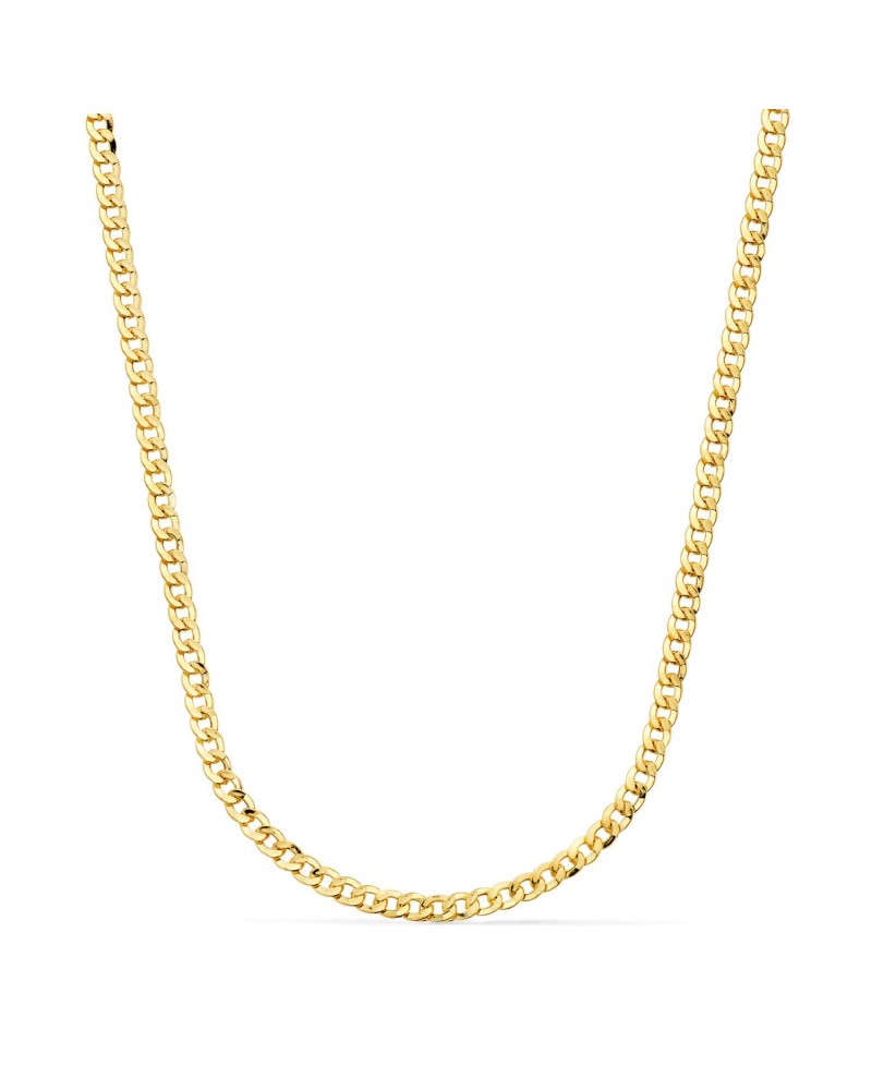 Cadena oro 18k barbada hueca 60cm 3,2mm