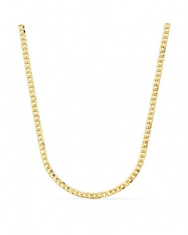Cadena oro 18k barbada hueca 60cm 3,2mm