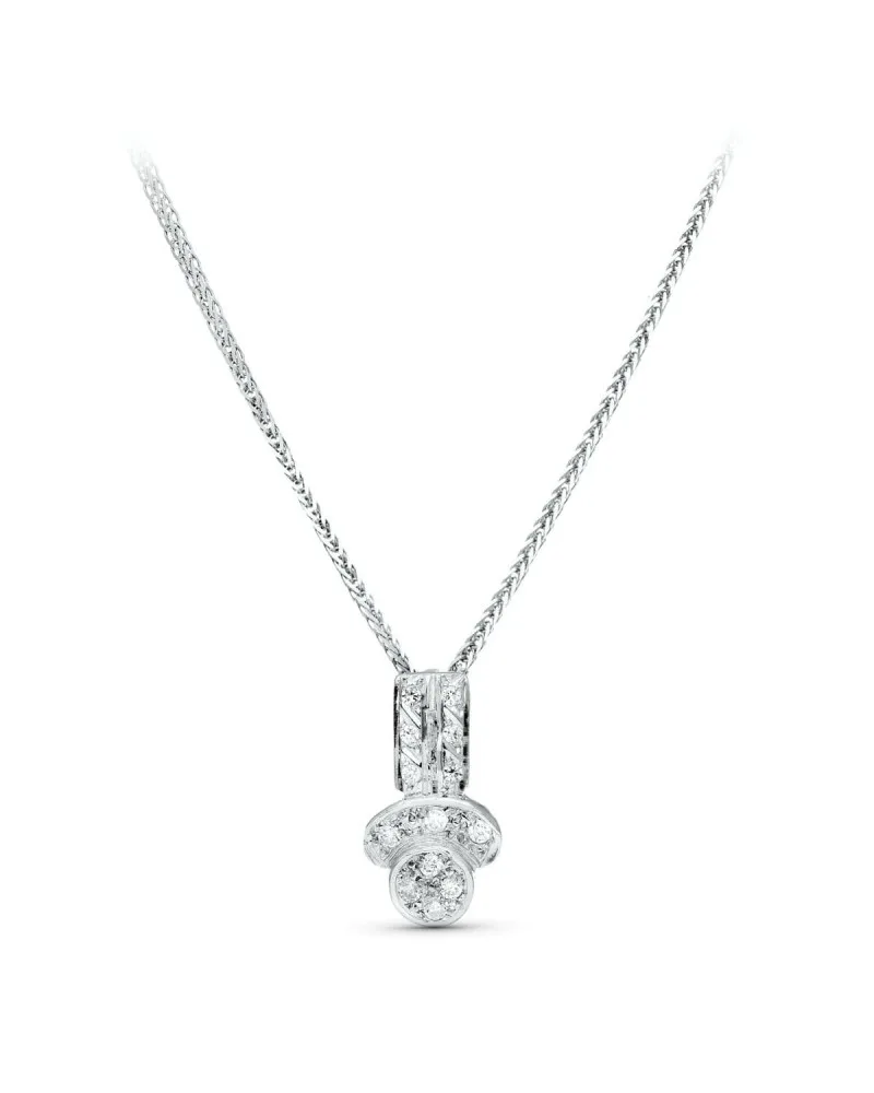 Gargantilla oro blanco 18k circonita 45cm