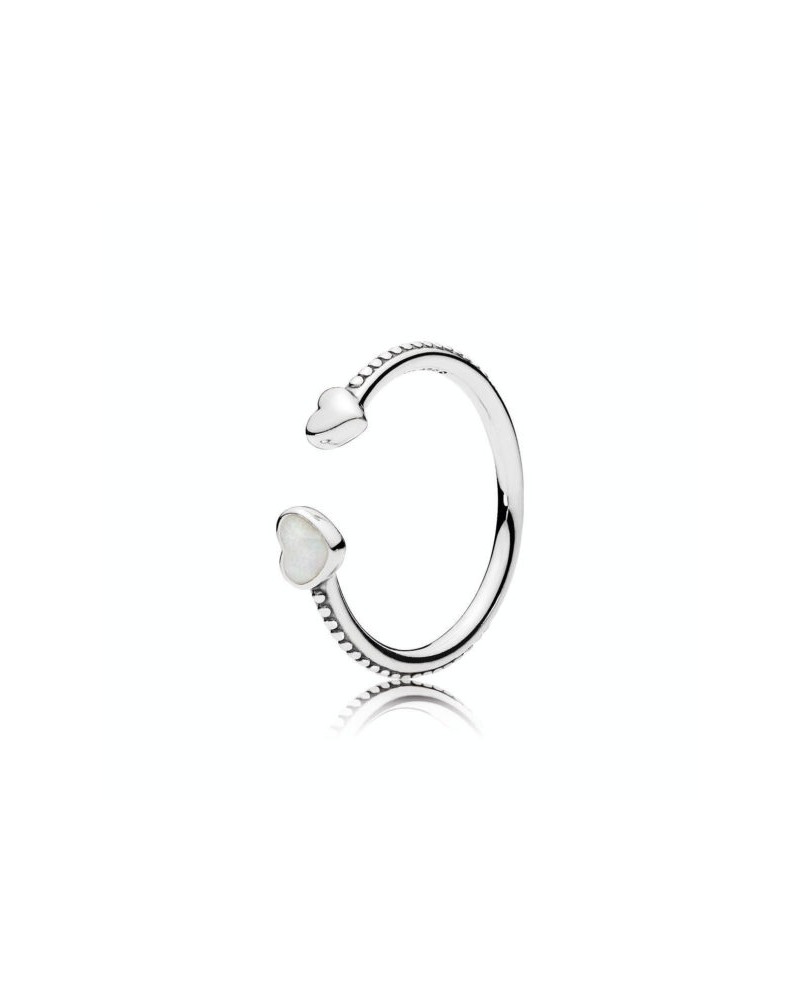 Anillo Pandora abierto con corazones y bolitas, colección Día de la Madre 191045EN23