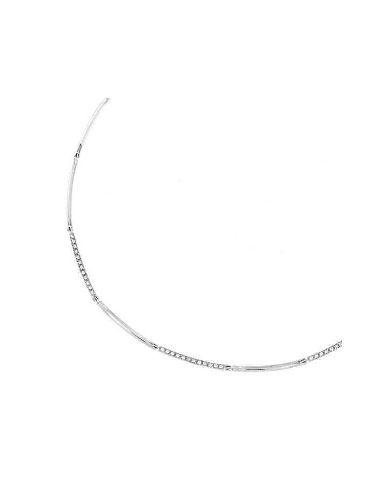 Gargantilla oro blanco 18k 43cm