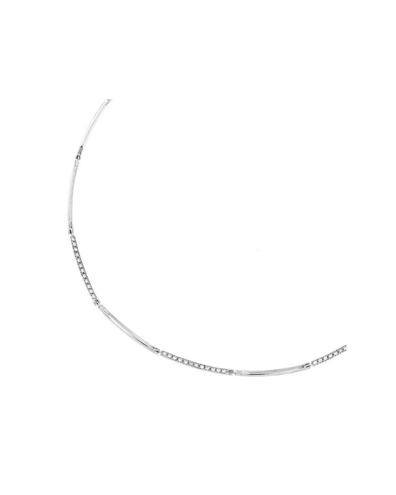 Gargantilla oro blanco 18k 43cm